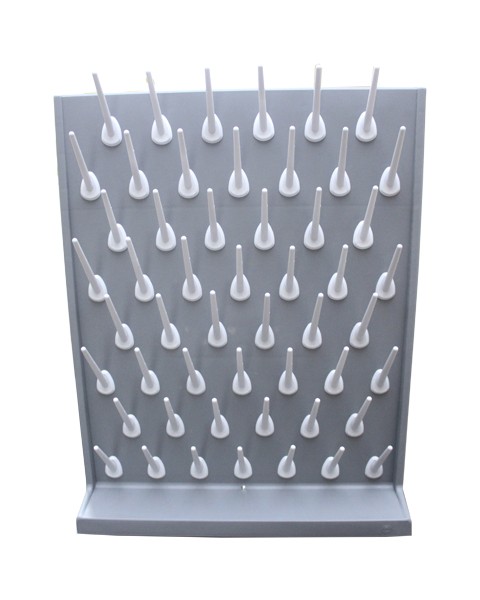 Сушилка для пробирок 0362а (полипропилен, 52 места, 550х700х120), Китай