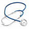 стетофонендоскоп сф-01 с односторонней фонендоскопической головкой с синими трубками фото