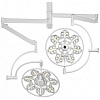 Светильник операционный потолочный 500/500lт (без аварийного питания), Эмалед, Россия