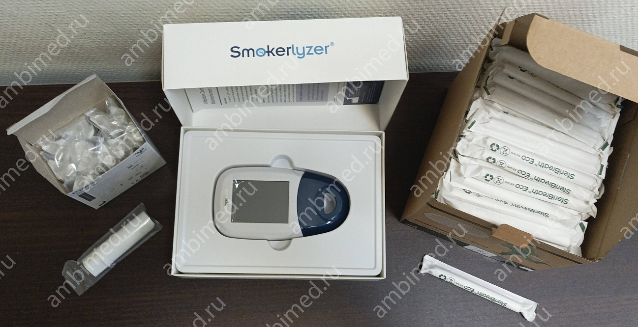 анализатор окиси углерода выдыхаемого воздуха micro+ smokerlyzer (bedfont scientific ltd.). фото