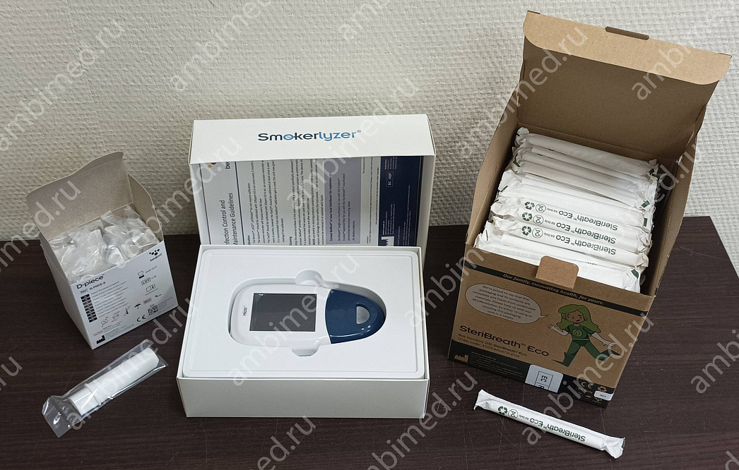 анализатор окиси углерода выдыхаемого воздуха micro+ smokerlyzer (bedfont scientific ltd.). фото